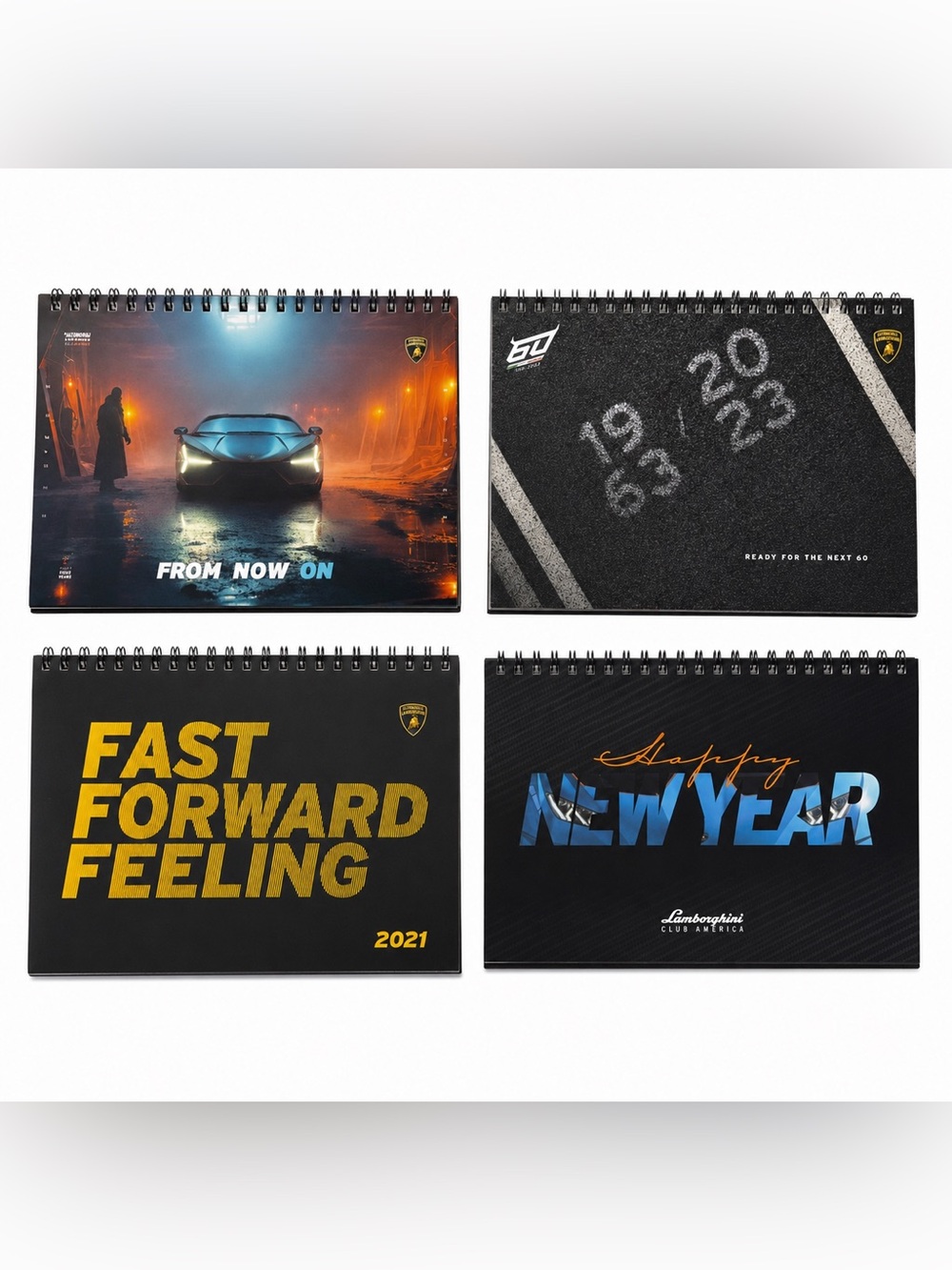 Lamborghini VIP Customer Desk Calendars and New Year Card with Buildable Model